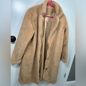 TAN TEDDY COAT